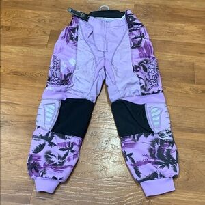 Fox Racing Lavender Purple Palm-Print Moto Pants